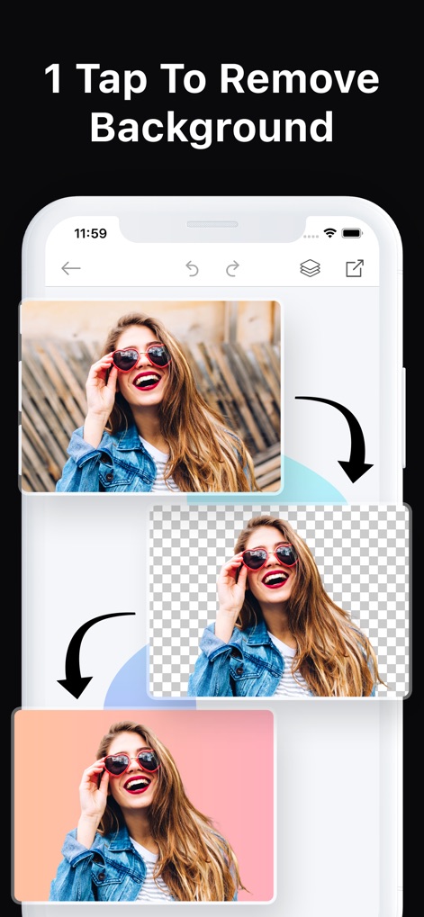 Poster Maker + Flyer Creator - Simplifiez vos montages photo grâce à la suppression d'arrière-plan en un seul clic, permettant de détourer et de repositionner facilement les sujets pour des compositions impeccables.