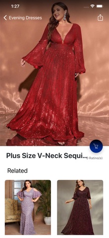 Plus Size Evening Dress Shop iPhone screenshot