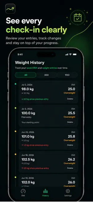 BMI Calculator Weight Log screenshot 4