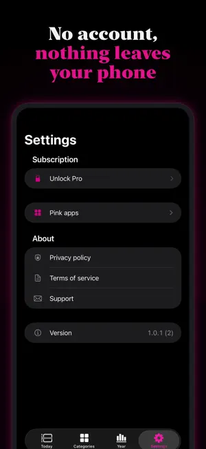 Pink Tile: Time Blocking screenshot 4