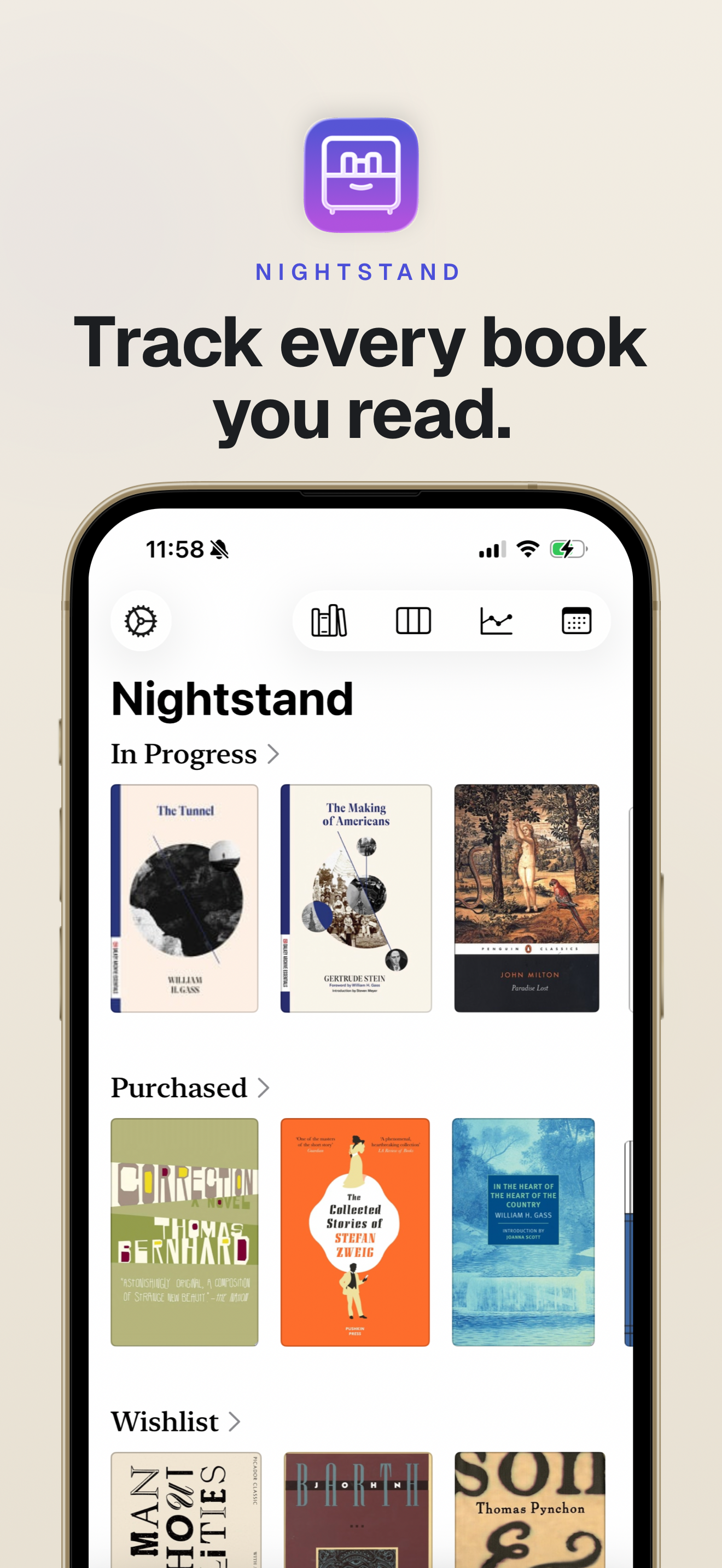 Nightstand: TBR Book Tracker