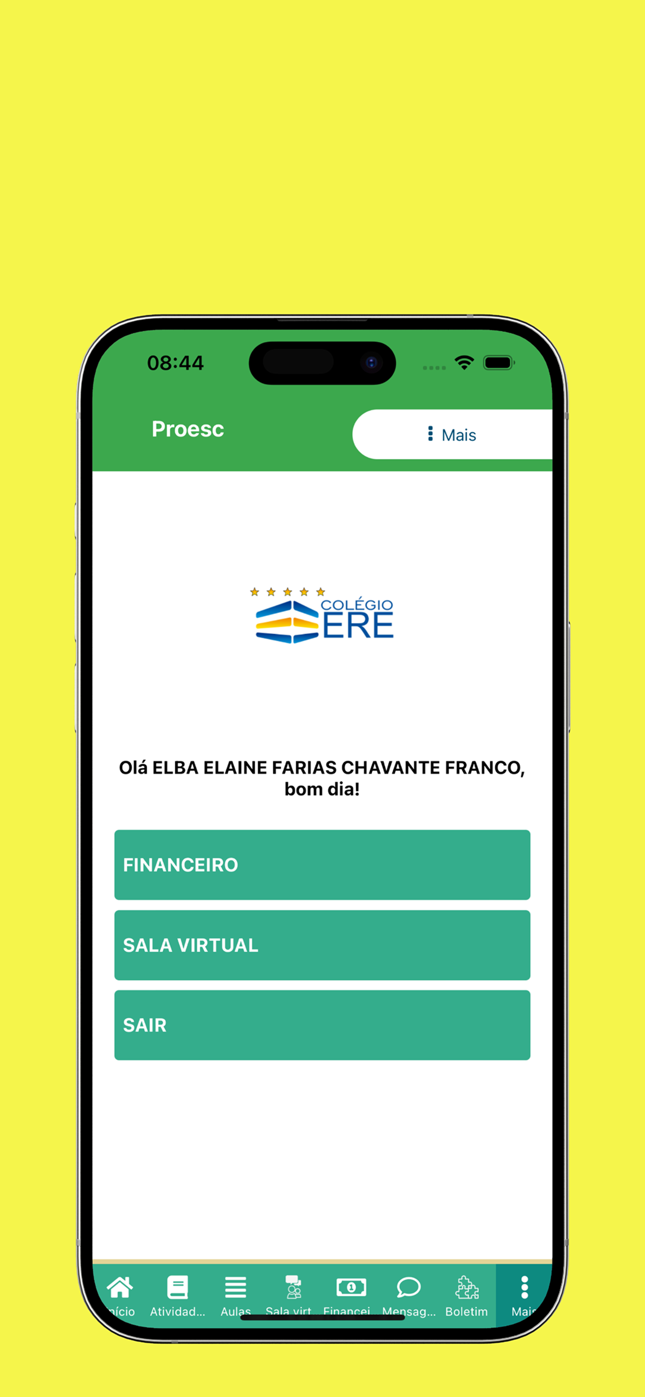 Colégio ERE - Aluno screenshot 4