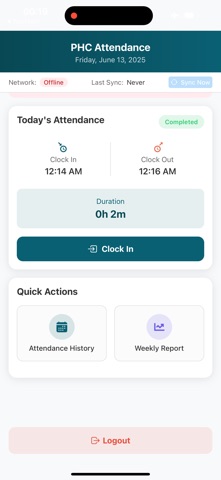 ePHC App screenshot