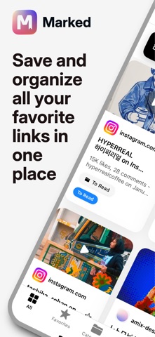Marked - Save Bookmarks screenshot