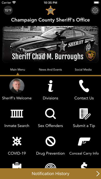 Champaign County Sheriff OH Screenshot