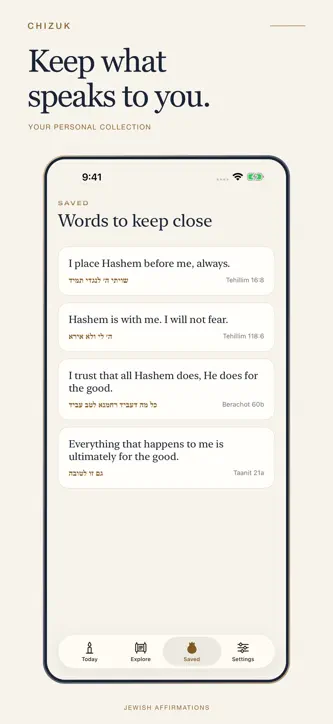Chizuk: Jewish Affirmations screenshot 3