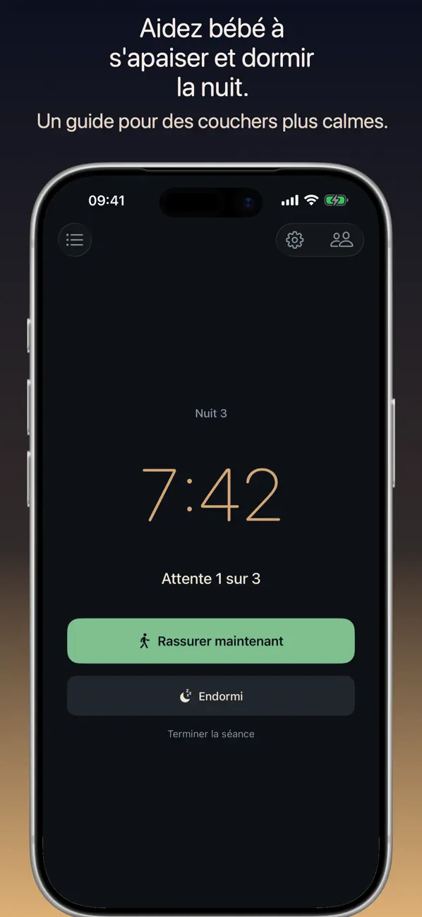 Screenshot #1 pour Coach Sommeil Bébé: Ferber