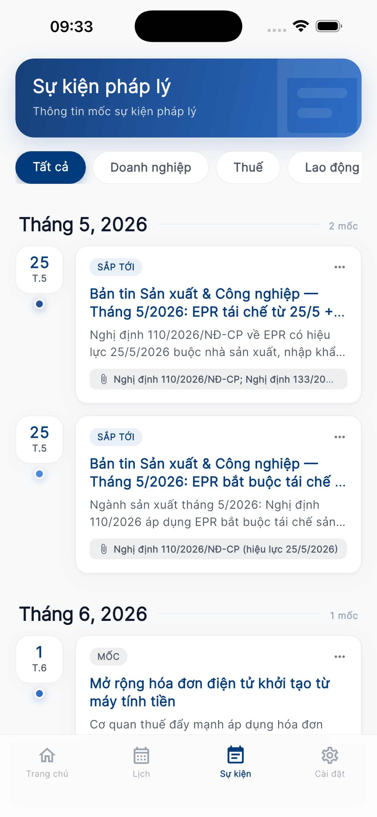 Lịch Pháp Lý
