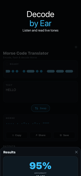 Morse Code Translator + Screenshot 3 of 4