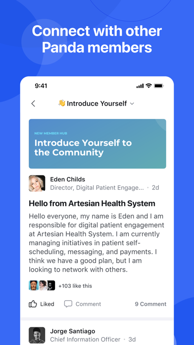 Panda Health Member Community iPhone screenshot 3 - Social Networking app