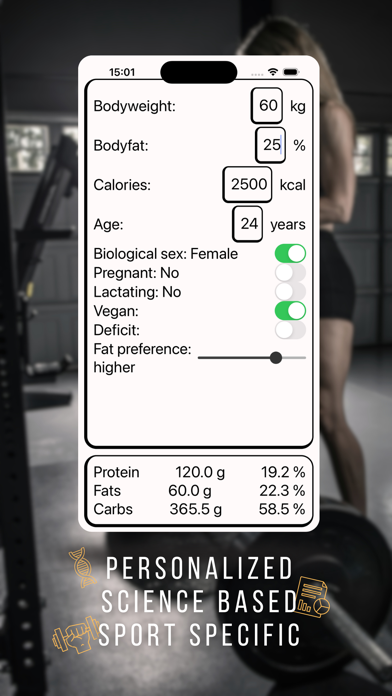 Screenshot #2 pour Simple Macro Calculator
