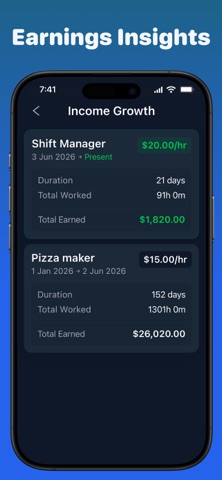 Work Hours Tracker: Time Clock Screenshot 9 of 10