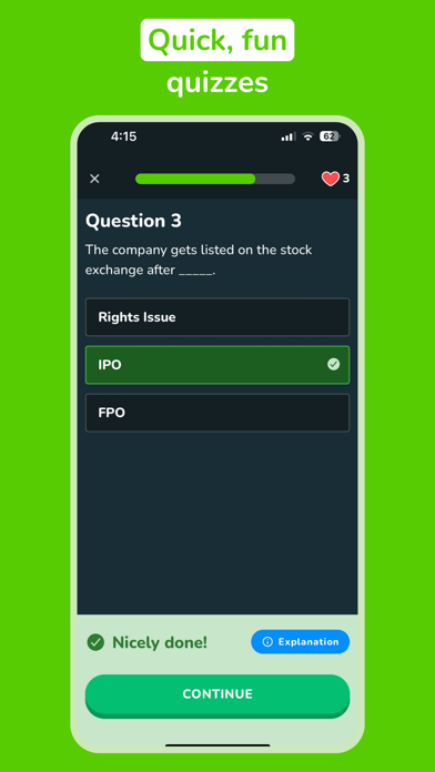 Fingo - Learn Investing & More iPhone screenshot 3 - Education app