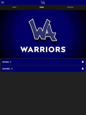 Western Alamance Warriors iPad screenshot