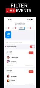 Football Live TV App: Schedule screenshot