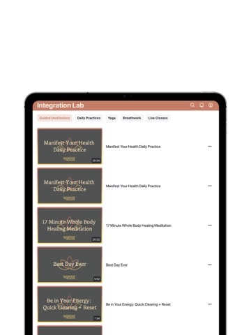 Manifest Your Health iPad screenshot