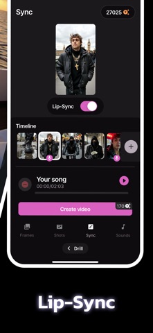 One More Shot - AI Music Video iPhone screenshot