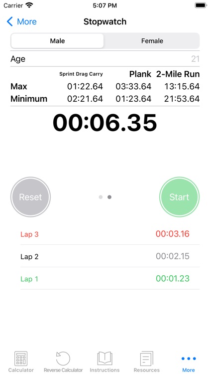 ACFT Calculator and Resources screenshot-9