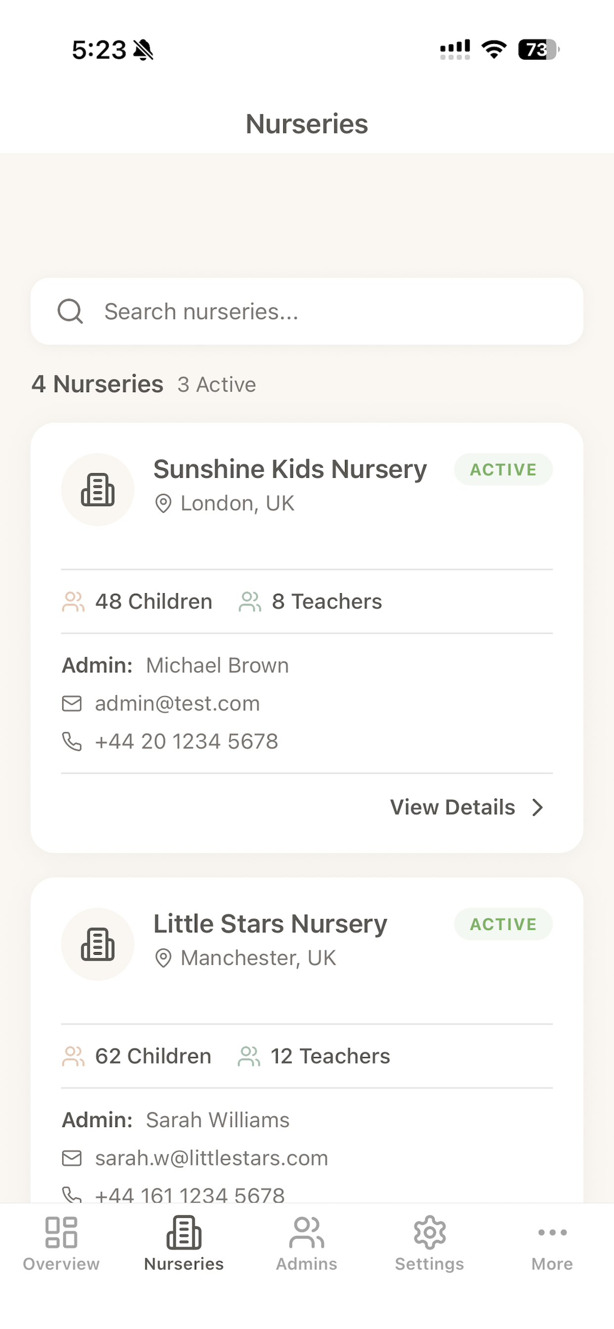 Pebblhub Nursery App