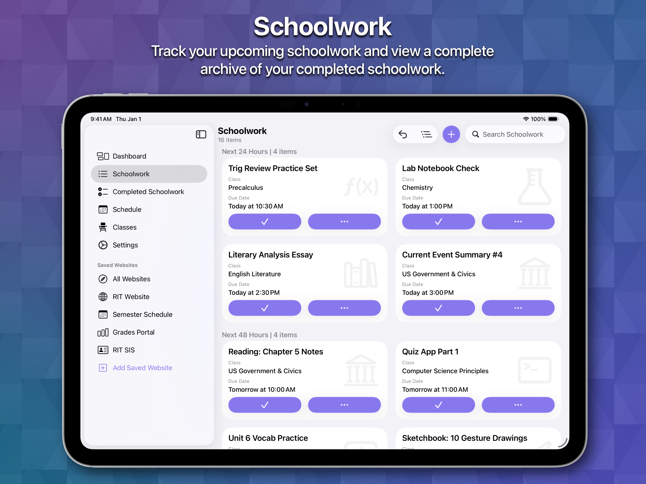 School Assistant – Planner