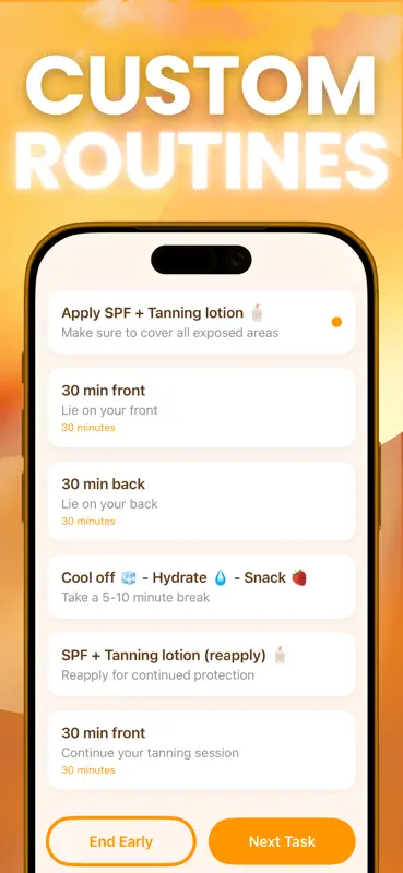 Glowy Tanning App - UV & SPF screenshot 2 of 5