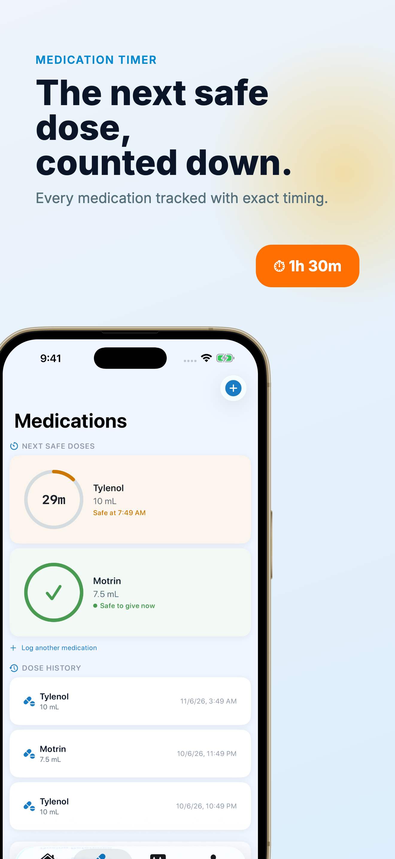 Fever & Meds Tracker - Brace screenshot 2