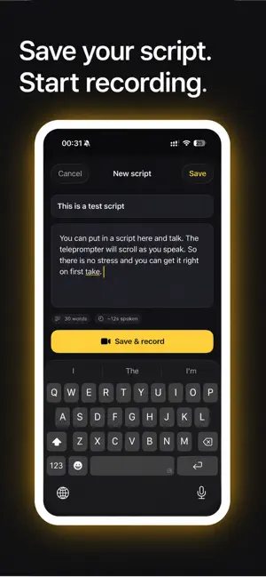 Teleprompter: Camera Overlay screenshot 3