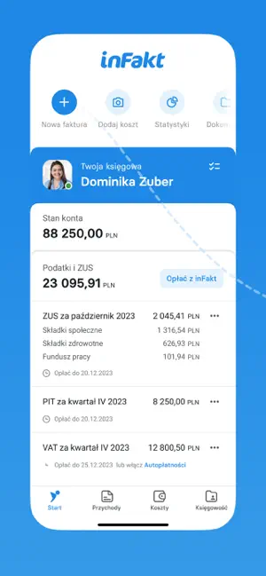 inFakt — KSeF Faktury Księgowi iPhone screenshot 2