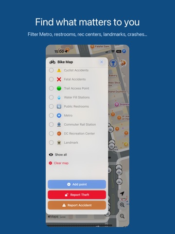 BikeMap DC iPad screenshot