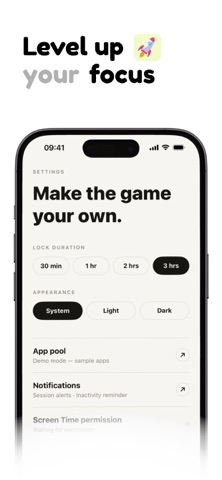 Foccus: Screen Time Blocker iPhone screenshot