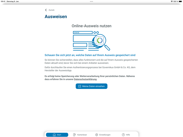 AusweisApp Bund Screenshot