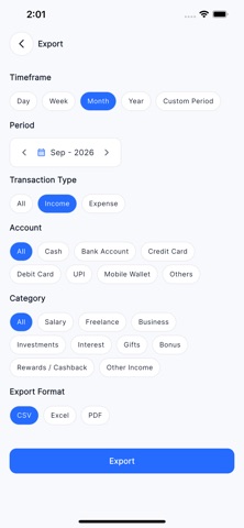 SpendWise Expenses Tracker iPhone screenshot