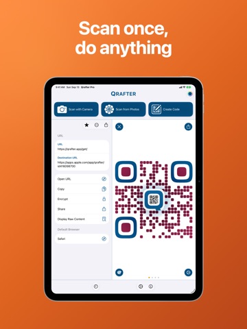 Qrafter: QR Code Reader iPad screenshot 4
