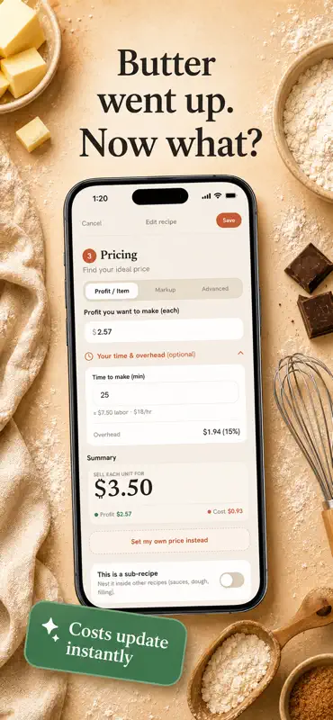 Food Cost Calculator: Recipe+ screenshot 4 of 4