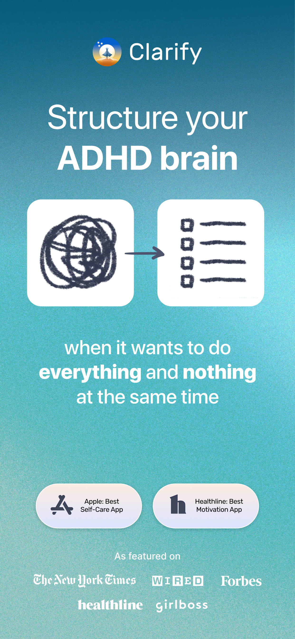 Clarify: ADHD Organizer, Timer