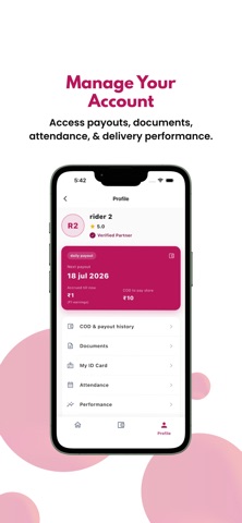 Zapta Delivery Partner iPhone screenshot