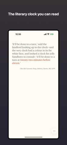 Literary Clock: Timely Quote screenshot