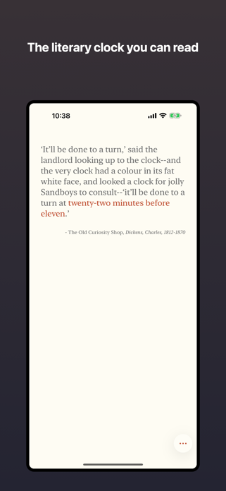 Literary Clock: Timely Quote Screenshot 1 of 4
