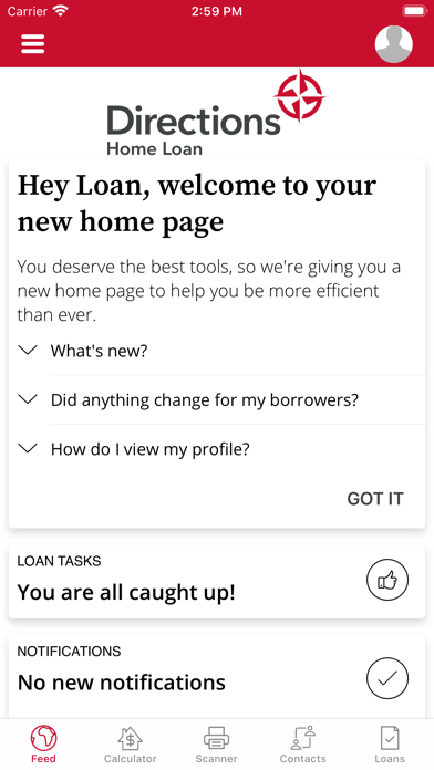 Directions Home Loan Screenshot