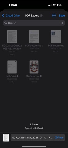 EGK Asset Tracker screenshot