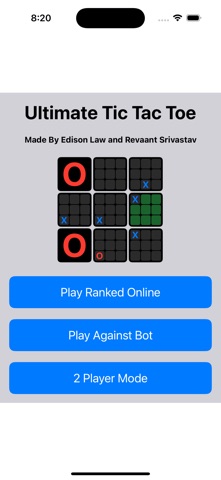 Ultimate Tic-Tac-Toe App Screenshot 1 of 5