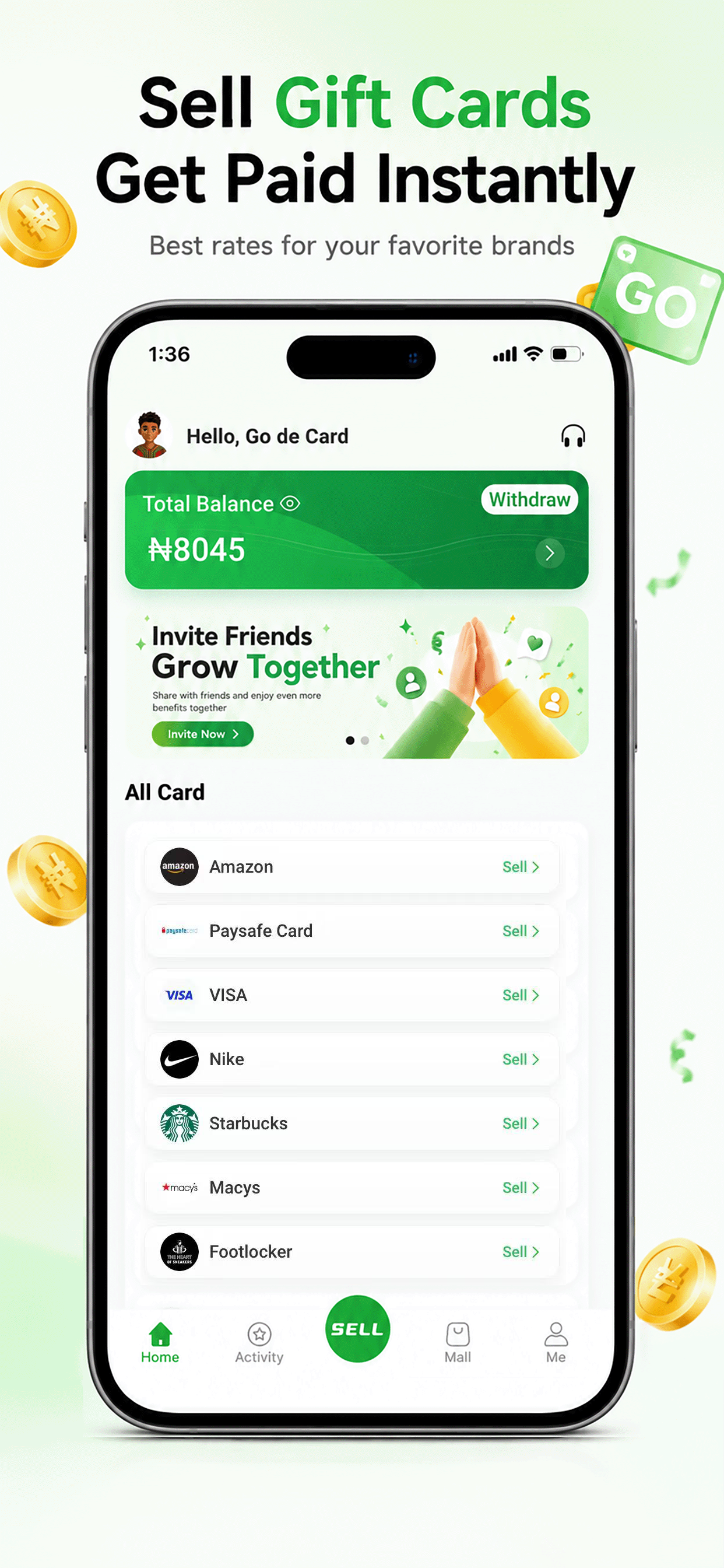Go Card  - Sell Gift Cards screenshot 3