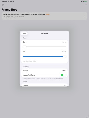 App screenshot