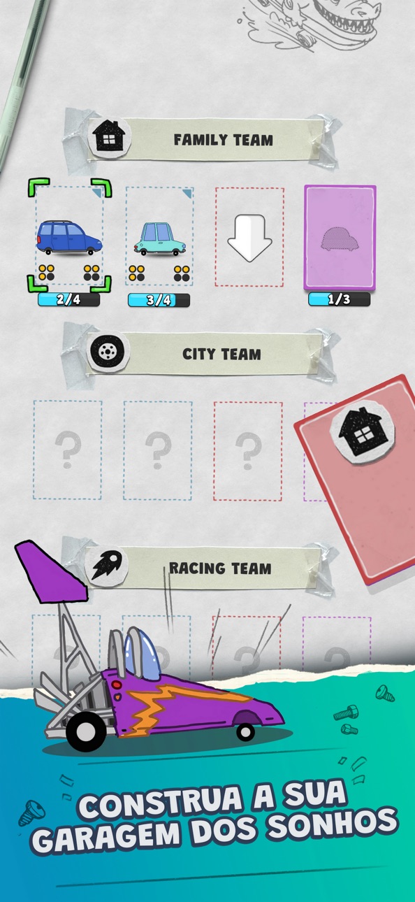 Crazy Racing: Doodle Dash iOS Mod IPA screenshot 3 - iOS game interface