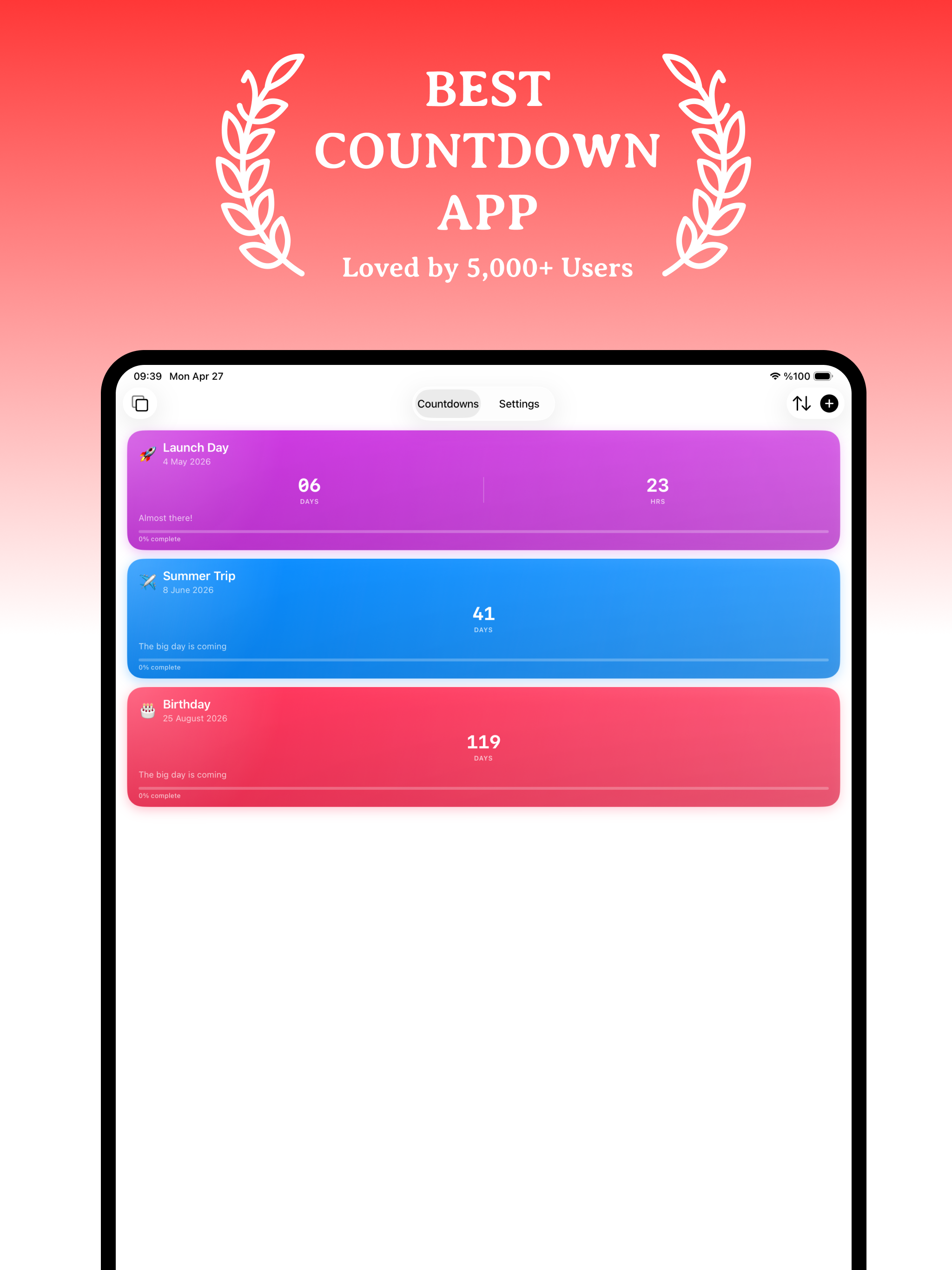 Countdown: Big Day Counter