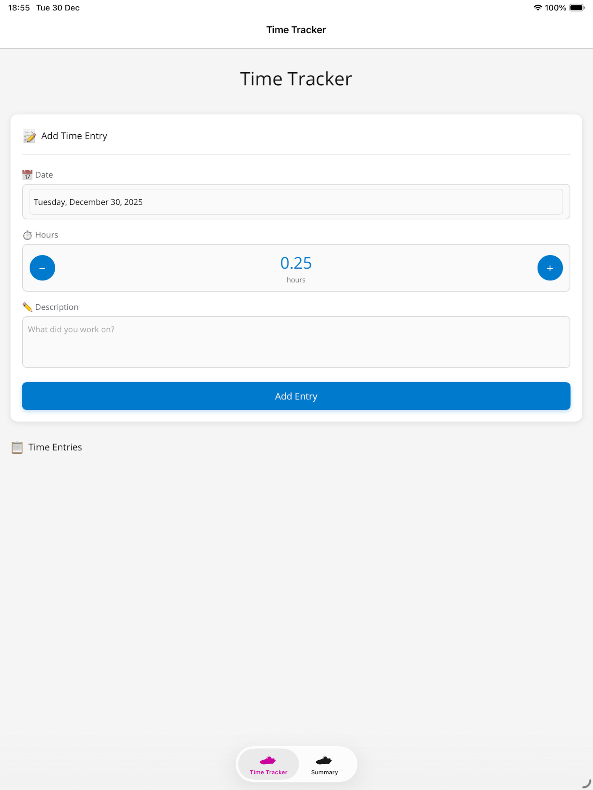 Simple Time Track screenshot 5