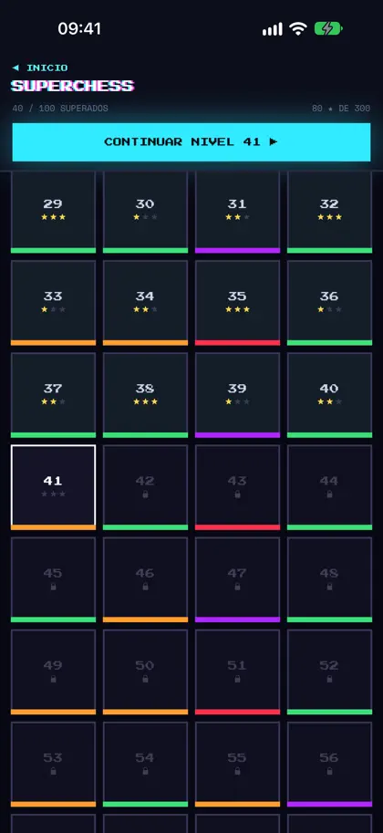 Screenshot 3 di 6 di SuperChess: Neon Mate