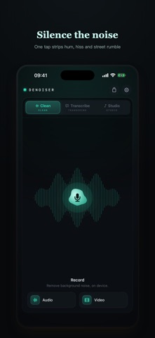 Denoiser: AI Noise Remover iPhone screenshot