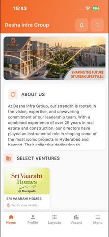 Desha Infra Group screenshot