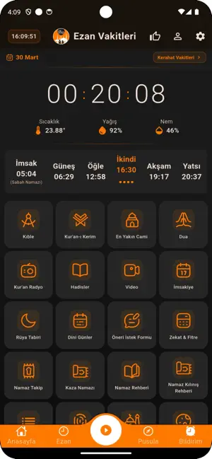 Ezan Vakitleri: Namaz Kıble screenshot 1